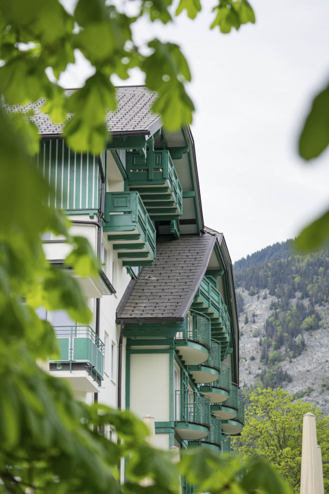 Das Hotel Seevilla in Altaussee bietet auch Zimmer in südlicher Richtung mit Balkon und schönster Aussicht