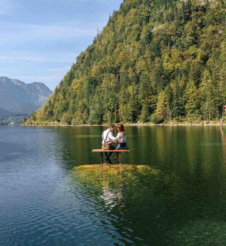 Romantische Zweisamkeit am Altausseer See